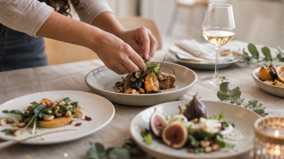 Mise en beauté : soigner le dressage de vos plats festifs