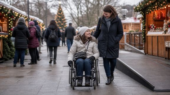 Marchés de Noël accessibles aux personnes à mobilité réduite : retours d’expérience