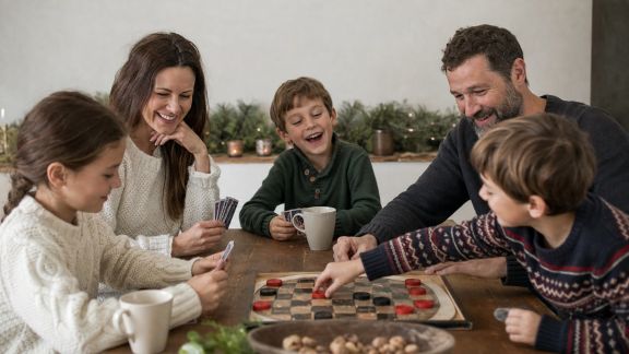 Jeux sans écran pour des fêtes de Noël déconnectées et conviviales