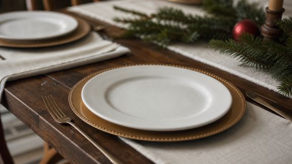 L'importance des sous-assiettes dans l'art de la table de Noël