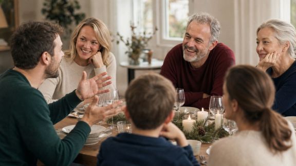 Jeux d’expression orale pour briser la glace au début du repas de Noël