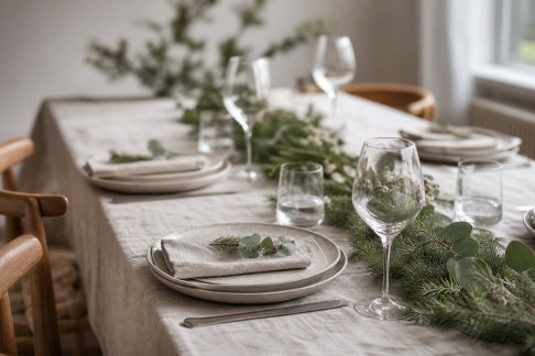 Tendance minimaliste : réussir une décoration de table épurée pour Noël