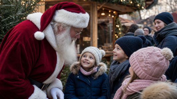 Comment rencontrer le Père Noël sur les marchés : horaires et activités enfants