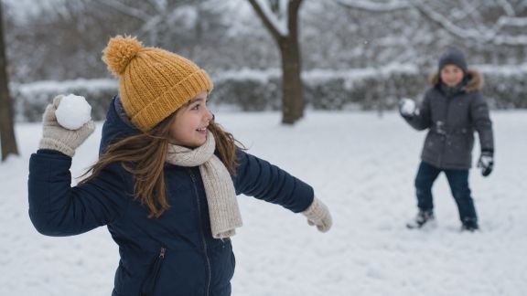 Idées de jeux d’extérieur pour un Noël sous la neige