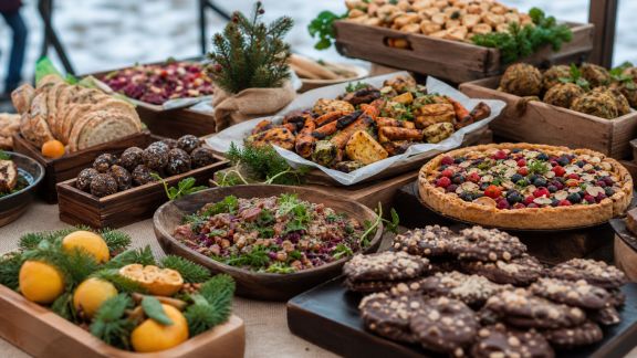 Les spécialités végétariennes et véganes à découvrir sur les marchés de Noël