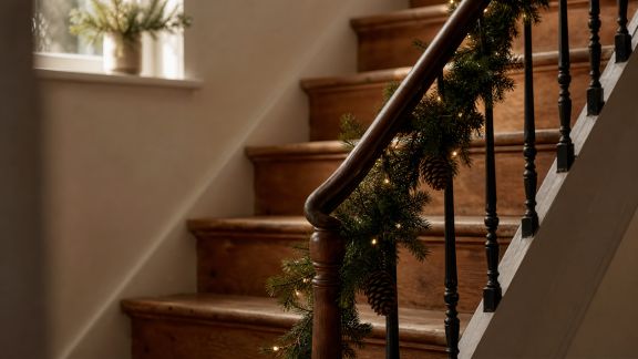 Sublimer un escalier pour Noël : idées et inspirations