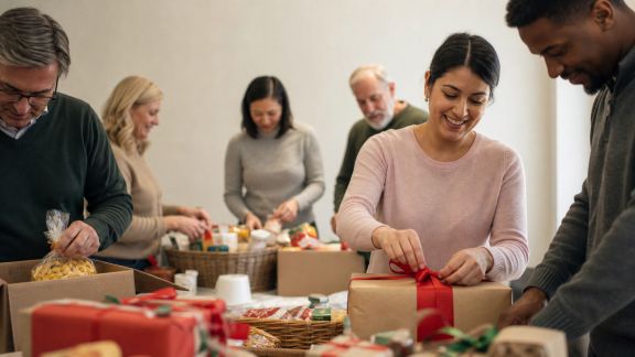 Organiser une journée de bénévolat en entreprise pour soutenir une action de Noël