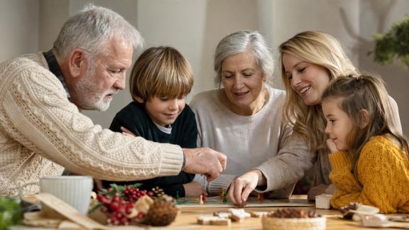 Jeux de coopération intergénérationnels : partager la magie de Noël ensemble