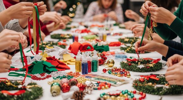 Créer un atelier de fabrication de décorations solidaires pour les fêtes